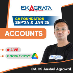 CA Foundation Accounts Live Batch By CA CS Anshul Agrawal