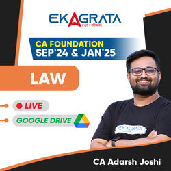 CA Foundation Law Live Batch By CA Adarsh Joshi