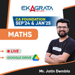 CA Foundation Quantitative Apptitude Live Batch By Jatin Dembla