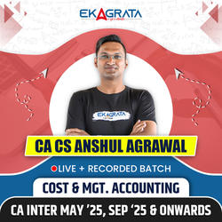 CA-Inter Regular Course for Cost & Mgt. Accounting for May 25, Sep 25 & Onwards