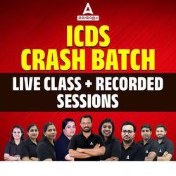 TARGET- ICDS Supervisor CRASH Batch 4 | | Online Live Classes by Adda 247