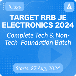 Target RRB JE Electronics 2024 I Complete Tech & Non-tech  Foundation Batch | Online Live Classes by Adda 247