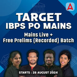 Target IBPS PO Mains Live + Free Prelims (Recorded) Batch | Online Live Classes by Adda 247