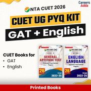 CUET UG 2026 PYQ KIT English Language and General Test (GAT) | PYQ Printed Books by Adda247