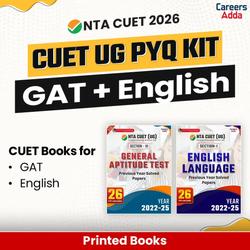 CUET UG 2026 PYQ KIT English Language and General Test (GAT) | PYQ Printed Books by Adda247