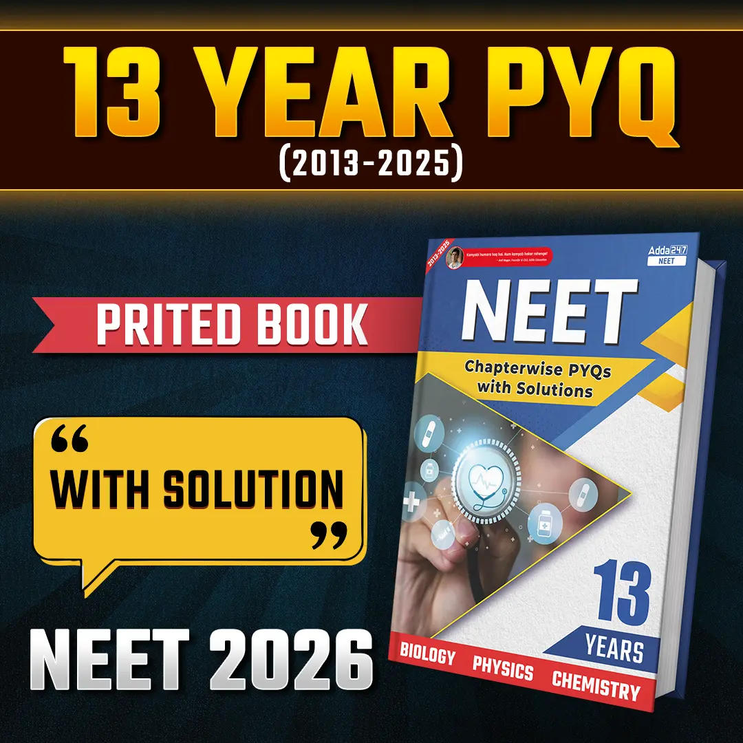 NEET 13 Years PYQs (2013-2025) | Chapterwise | With Answer Key and Detailed Solutions - Biology | Chemistry | Physics | (English Printed Edition)