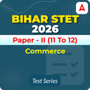 Bihar STET Paper II Commerce 2026 Mock Test