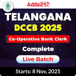 Telangana Co-Operative Bank | DCCB Clerk 2025 | Complete Live+Recorded batch by Adda247