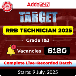 Target Technician | RRB Technician Grade-1&3 | Complete Live+Recorded Batch-2025 | Online Live Classes By Adda247