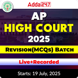 AP High Court MCQs 2025 | Complete Revision Batch | Online Live Classes By Adda247