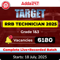 Target Technician | RRB Technician Grade-1&3 | Complete Live+Recorded Batch-2025 | Online Live Classes By Adda247