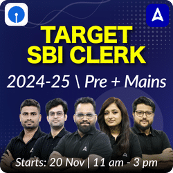 Target SBI Clerk 2024-25 | Pre + Mains | Online Live Classes By Adda 247