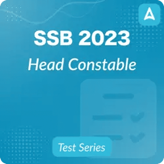 SSB Head Constable Mock Test 2023
