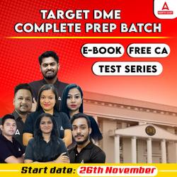 Target DME Complete Preparation Batch | Online Live Classes by Adda 247