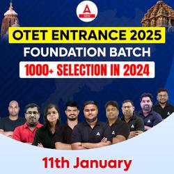 OTET Entrance Exam 2025 Complete Foundation Batch | Online Batch By Adda247