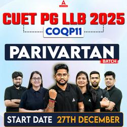 CUET PG LLB 2025 PARIVARTAN BATCH | DU LLB & BHU LLB Preparation | Complete Live Classes By Adda247 with Printed Books (As per Latest Syllabus)