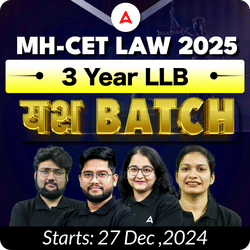 MH-CET LAW 2025 (3 Year LLB) यश BATCH | Complete Live Classes By Adda247 (As per Latest Syllabus)