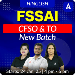 FSSAI CFSO (Central Food Safety officer) & TO ( Technical Officer) New Batch | Hinglish | Online Live Classes By Adda247