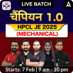 Champion 1.0 - HPCL JE  (Mechanical) New Batch for 2025 | Hinglish | Online Live Classes by Adda 247