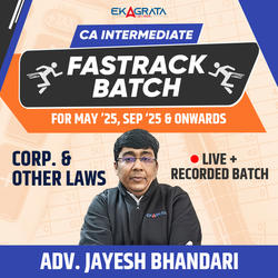 CA Inter Corporate & Other Law Fastrack Batch for May’25 & Sep’25 | Online Live Classes by Adv. Jayesh Bhandari | Online Live Classes by Adda 247