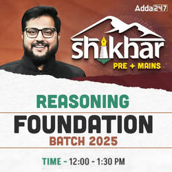 Shikhar | Reasoning Foundation Batch for 2025 Bank Exams | IBPS SBI RRB | Online Live Classes by Adda 247