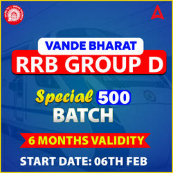 Vande Bharat RRB Group D Special 500 Batch | Online Live Classes by Adda 247