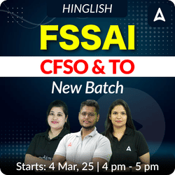 FSSAI CFSO (Central Food Safety officer) & TO ( Technical Officer) New Batch | Hinglish | Online Live Classes By Adda247