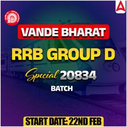 Vande Bharat RRB Group D Special 20384 Batch | Online Live Classes by Adda 247