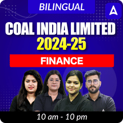 COAL INDIA LIMITED | FINANCE |  Live Foundation Batch | Online Live Classes by Adda 247