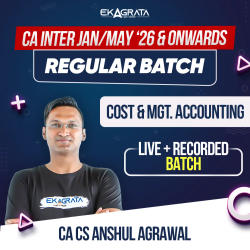 CA Intermediate Regular Course for Costing Jan’26, May’26 & Onwards | Online Live Classes by CA CS Anshul Agrawal