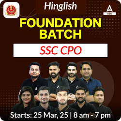 Foundation Batch For SSC CPO 2025 Exams | Hinglish | Online Live Classes By Adda247