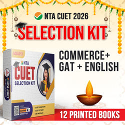 CUET SELECTION KIT Commerce Domain (English + GT + Commerce without Maths) | Printed Books By Adda247