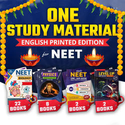 One NEET Study Material for NEET 2026-27 (English Printed Edition) As per New Syllabus and PYQs | Complete Class 11th & 12th - 34 Printed Books