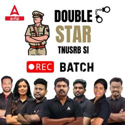 DOUBLE STAR - TNUSRB SI BATCH Turning Point of Your Uniform Dream | Online Live Classes by Adda 247