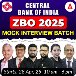 Central Bank of India ZBO 2025| ONLINE MOCK INTERVIEW BATCH BY ADDA 247