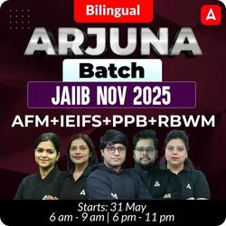 Arjuna Batch | JAIIB Nov 2025 | AFM+IEIFS+PPB+RBWM | Bilingual | Online Live Classes by Adda 247