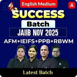Success Batch | JAIIB Nov 2025 | AFM+IEIFS+PPB+RBWM | English Medium | Online Live Classes by Adda 247