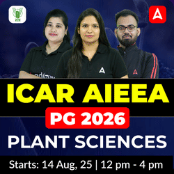 ICAR AIEEA PG 2026 Plant Sciences Complete Batch | Online Live Classes By Adda247