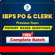 IBPS PO & Clerk | Previous Year Memory Based Questions | Complete Free Batch | Online Live Classes by Adda 247