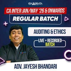 CA Intermediate Regular Course for Auditing & Ethics Jan’26, May’26 & Onwards | Online Live Classes by Adv. Jayesh Bhandari