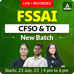 FSSAI CFSO (Central Food Safety officer) & TO ( Technical Officer) New Batch | Hinglish | Online Live + Recorded Classes By Adda247