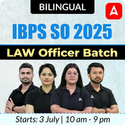 IBPS SO 2025 | LAW Officer Batch | Online Live + Recorded Classes by Adda 247