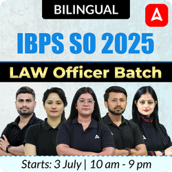 IBPS SO 2025 | LAW Officer Batch | Online Live + Recorded Classes by Adda 247