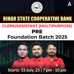 Bihar State Cooperative Bank Pre Foundation Batch 2025 | Hinglish | Online Live Classes by Adda247