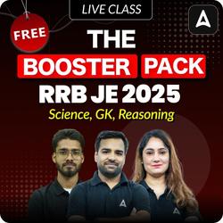 The Booster Pack – SSC JE 2025 (Non-Tech) | Bilingual | Free Online Batch by Adda247