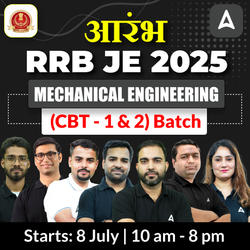 Aarambh 1.0 - RRB JE 2025 Mechanical Engineering | Online Live Classes by Adda 247