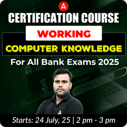 Certification Course | Working Computer Knowledge for All Banking Exams 2025 | Online Live Classes by Adda 247