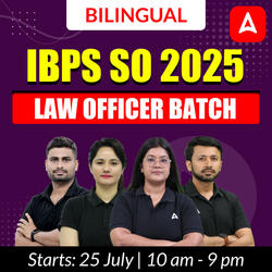 IBPS SO 2025 | LAW Officer Batch | Online Live Classes by Adda 247