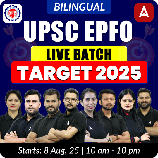 UPSC EPFO Live Batch