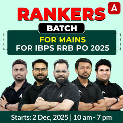 Rankers Batch for Mains | RRB PO Exam 2025 | Online Live + Recorded Classes by Adda 247